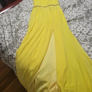 Canary Yellow Evening Gown
